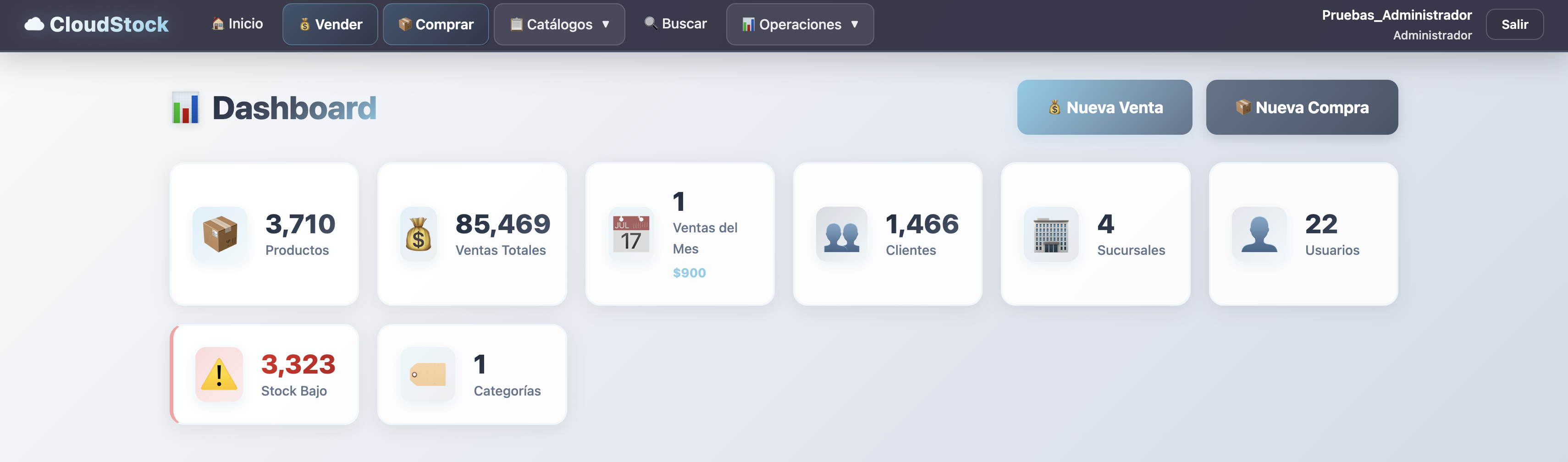 CloudStock - Sistema de Gestión de Inventario
